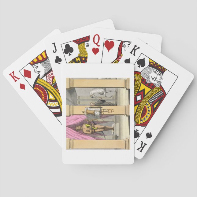 The stables of Caligula's horse, Incitata, c.1800- Playing Cards (Back)