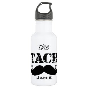 The Stache Moustache Pattern 532 Ml Water Bottle