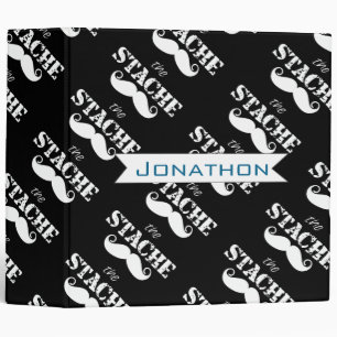 The Stache Moustache Pattern Binder