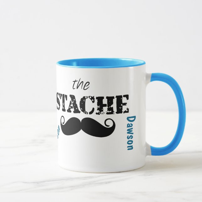 The Stache Moustache Pattern Mug (Right)