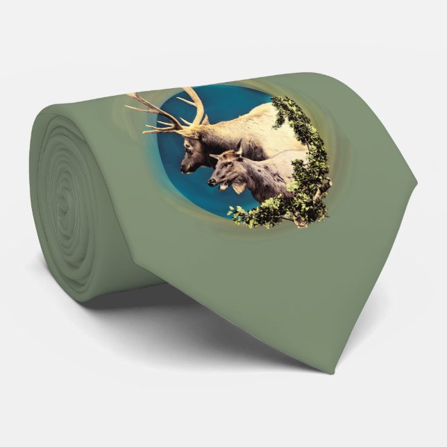 The Stag and The Hind Tie (Rolled)