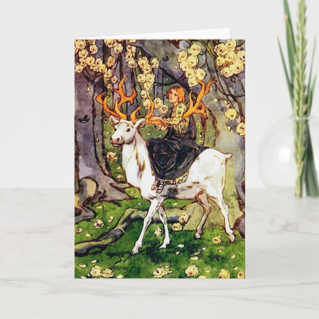 The Stag by Helen Stratton Card (Front)