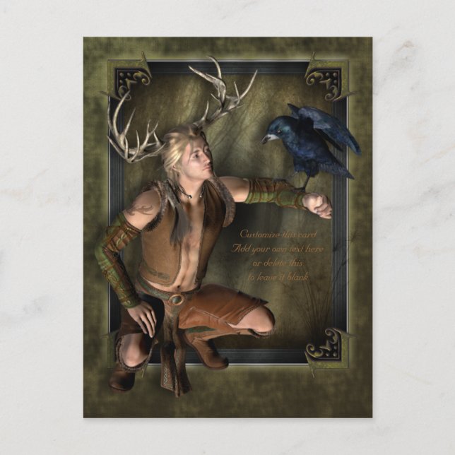 The Stag Customizable Postcard (Front)