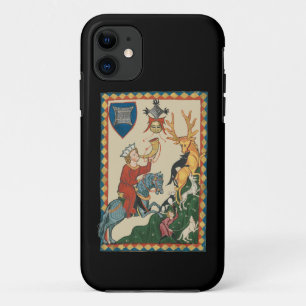 The Stag Hunt, 14th Century Medieval Art iPhone 11 Case