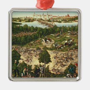 The Stag Hunt Metal Ornament