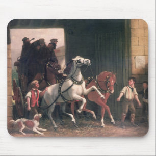 The Stage Arrives, c.1830 Mouse Pad