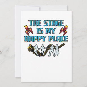 The Stage Is My Happy Place Fun Actor Actress Gift Holiday Card