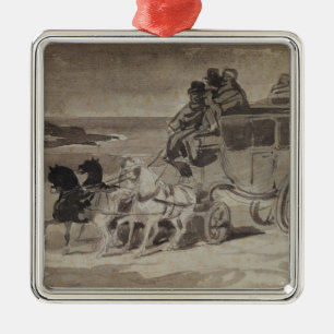 The Stagecoach Metal Ornament