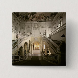 The staircase, built 1719-44 2 inch square button