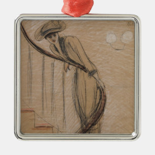 The Staircase Metal Ornament