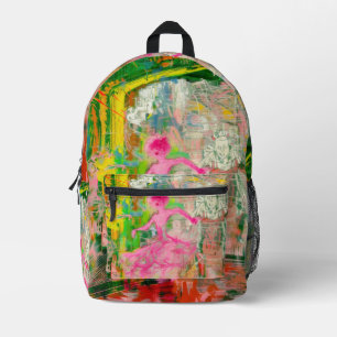The Stalker - Neon Ballet Chaos  Printed Backpack