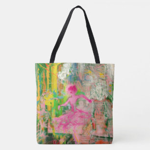 The Stalker - Neon Ballet Chaos  Tote Bag