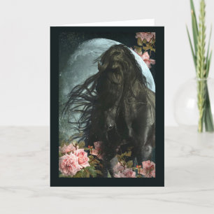 The Stallion & The Moon - Greeting Card