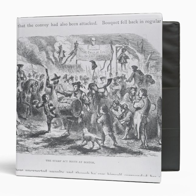 The Stamp Act Riots at Boston Binder (Front/Inside)
