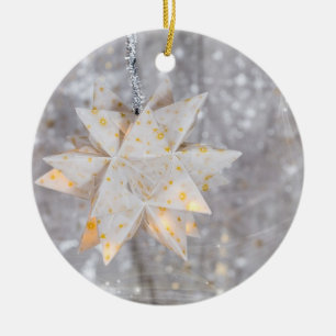 "THE" STAR AT CHRISTMAS CERAMIC ORNAMENT