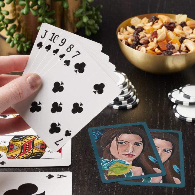 The Star-Crossed Lover Painting by Alfred Fox Playing Cards (In Situ)
