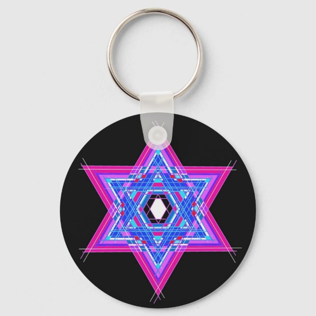 The Star of David Keychain (Front)