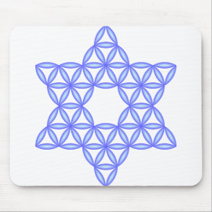 The Star Of Life - Sacred shapes Mouse Pad