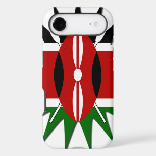 The Star of Unity   Vibrant Kenyan Flag Pattern: A