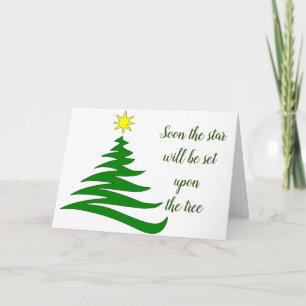 THE STAR ON THE TREE/FRIENDS/FAMILY CARD