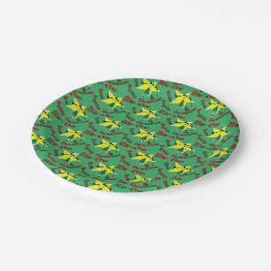 The star shines brightly this Christmas Paper Plate
