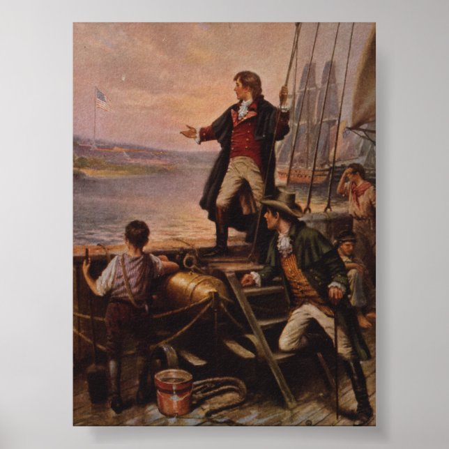 The Star Spangled Banner Light Edward Percy Moran Poster (Front)
