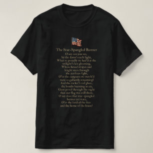 The Star-Spangled Banner Lyrics  T-Shirt