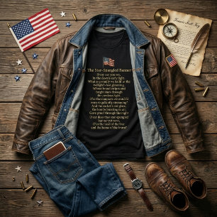 The Star-Spangled Banner Lyrics  T-Shirt