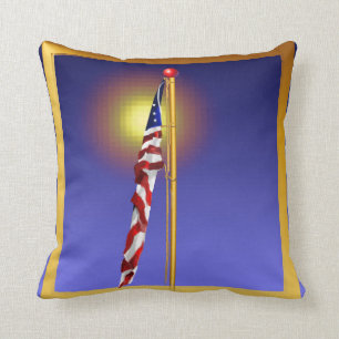 The Star Spangled Banner Throw Pillow
