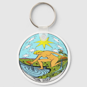 The Star Tarot Card Keychain