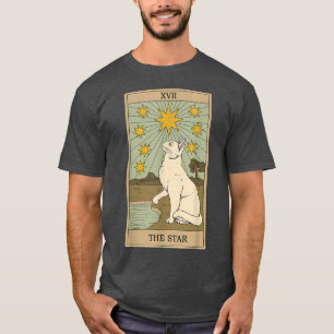 The Star Tarot Card Mermaid Gothic Cat T-Shirt