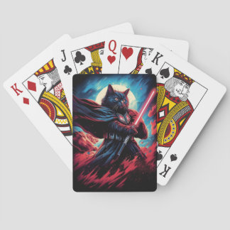 The Stardust Samurai | Cosmic Cat Warrior Playing Cards