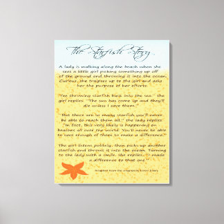 The Starfish Story  Canvas Print