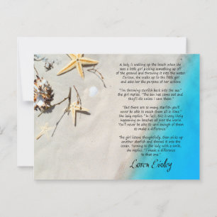 The Starfish Story Postcard