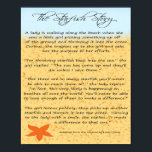 The Starfish Story poster<br><div class="desc">Share Loren Eisley's classic tale of how one person can make a difference with this inspiring poster.</div>
