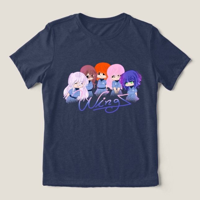 The Staring Characters Tri-Blend Shirt (Design Front)