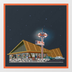 The Starlite Coffee Shop Window Cling