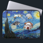 The Starry Fun Night   Laptop Sleeve<br><div class="desc">Please visit my store for more interesting design and more colour choice => zazzle.com/colorfulworld*</div>