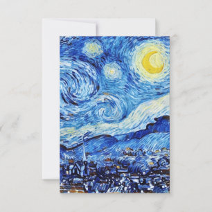 The Starry Nigh" by Vincent Van Gogh Response Card