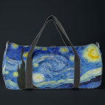 The Starry Night, 1889 by Vincent van Gogh Duffle Bag<br><div class="desc">The Starry Night, 1889 by Vincent van Gogh. It depicts the view from the east-facing window of his asylum room at Saint-Rémy-de-Provence, just before sunrise, with the addition of an imaginary village.</div>