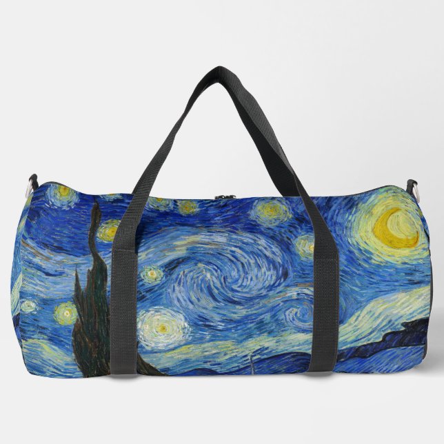 The Starry Night, 1889 by Vincent van Gogh Duffle Bag (Front)