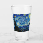The Starry Night (1889) by Vincent Van Gogh Glass<br><div class="desc">Famous painters of all time</div>