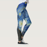 The Starry Night, 1889 by Vincent van Gogh Leggings<br><div class="desc">The Starry Night,  1889 by Vincent van Gogh. It depicts the view from the east-facing window of his asylum room at Saint-Rémy-de-Provence,  just before sunrise,  with the addition of an imaginary village.</div>