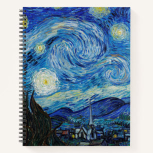 The Starry Night (1889) by Vincent Van Gogh Notebook