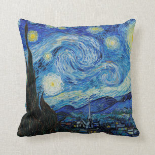 The Starry Night (1889) by Vincent Van Gogh Pillow