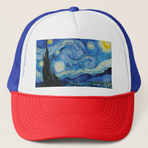 The Starry Night (1889) by Vincent Van Gogh Trucker Hat