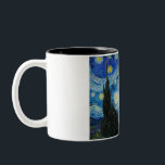 The Starry Night 1889 by Vincent van Gogh Two-Tone Coffee Mug<br><div class="desc">Vincent Willem van Gogh (Dutch: [ˈvɪnsɛnt ˈʋɪləɱ vɑŋ ˈɣɔx] (listen);[note 1] 30 March 1853 – 29 July 1890) was a Dutch Post-Impressionist painter who posthumously became one of the most famous and influential figures in the history of Western art. In a decade, he created about 2, 100 artworks, including around...</div>