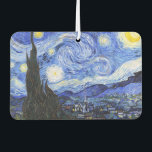 The Starry Night by Van Gogh Air Freshener<br><div class="desc">Oil painting by the Dutch master Vincent Van Gogh(1853-1890) Probably his most famous painting, Van Gogh painted 'The Starry Night' in 1889 from memory while in an asylum in France where he checked himself in for depression.The scene depicts the view from his bedroom window. In the painting there is the...</div>