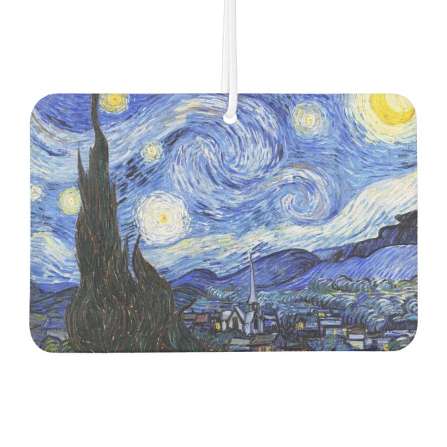 The Starry Night by Van Gogh Air Freshener (Front)