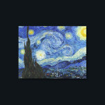 The Starry Night by Van Gogh Canvas Print<br><div class="desc">The Starry Night by Van Gogh. 
Please visit my store for more interesting design and more colour choice =>  zazzle.com/iwheels*</div>